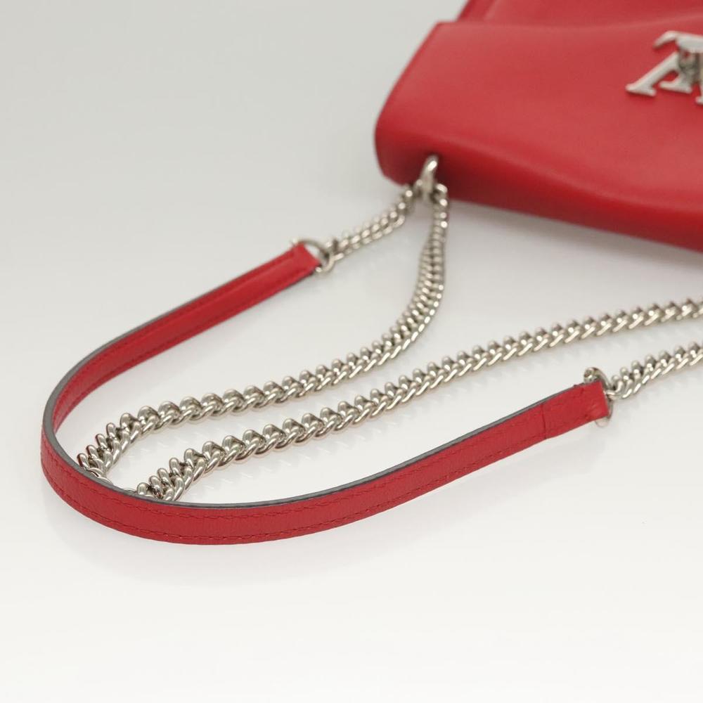 LOUIS VUITTON My Lock Me BB Shoulder Bag Calf leather Red M51419 LV Auth ar13614 - Picture 7 of 16